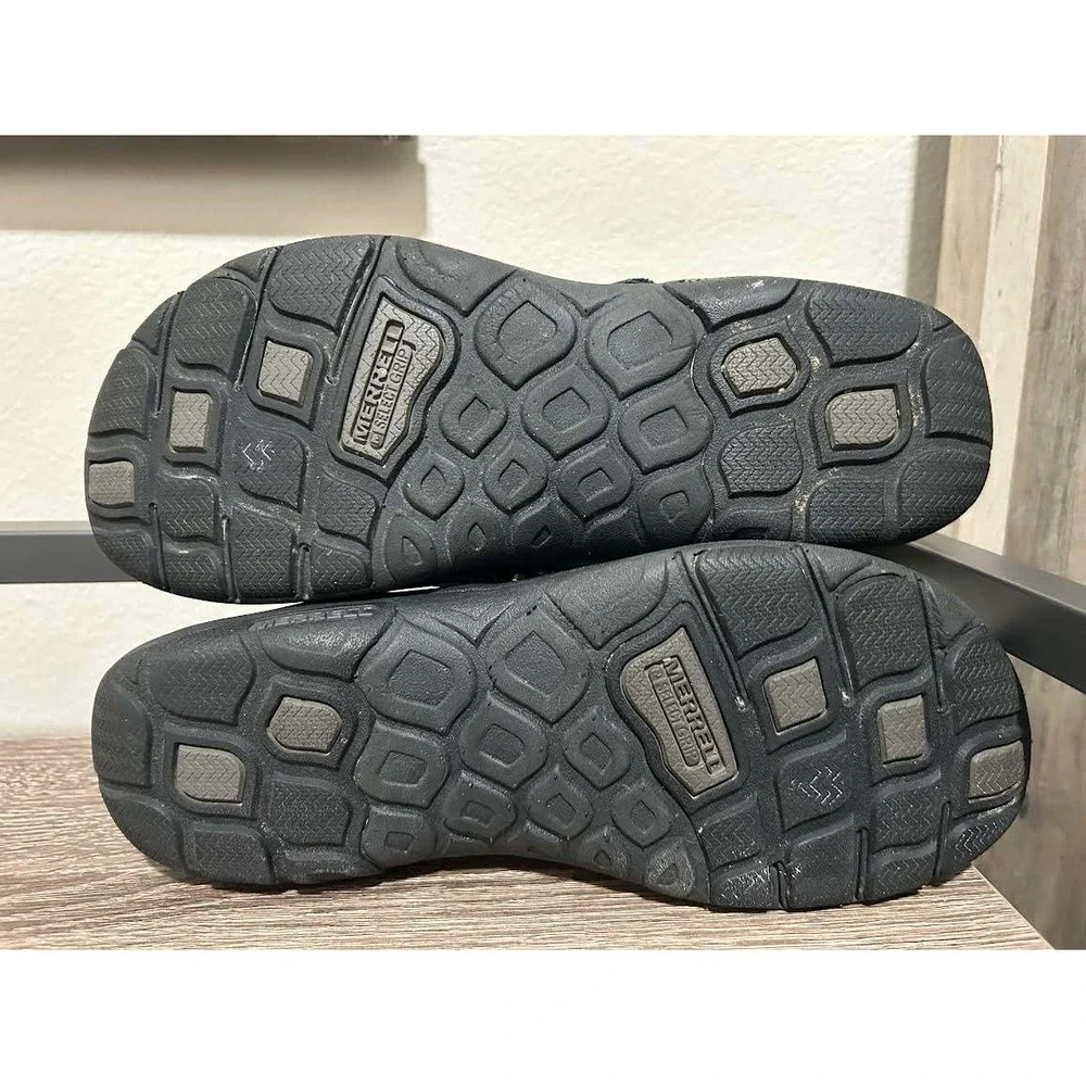 Merrell Encore Black Leather Buckle Slip On Loafers Shoes J69078 Womens 7 - Picture 4 of 8